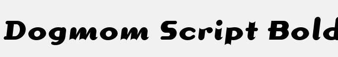 Dogmom Script Bold