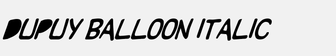 Dupuy BALloon Italic