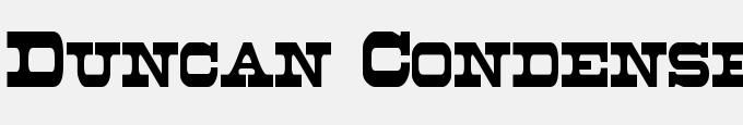 Duncan Condensed