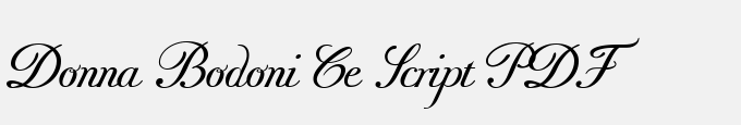 Donna Bodoni Ce Script PDF