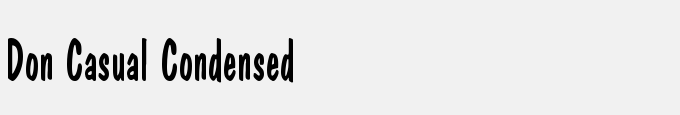 Don Casual Condensed
