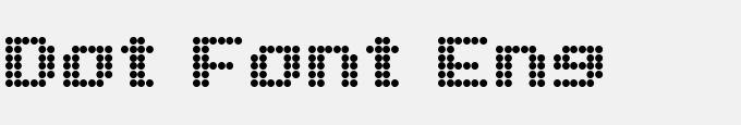 Dot Font Eng