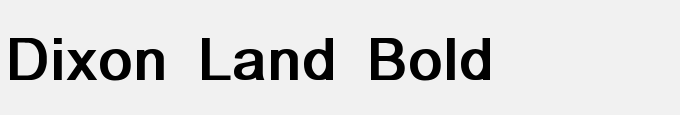 Dixon Land Bold