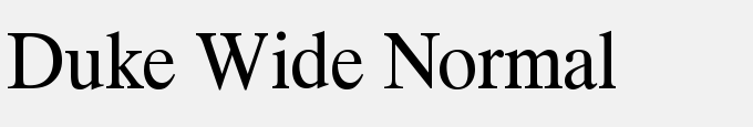 Duke Wide Normal