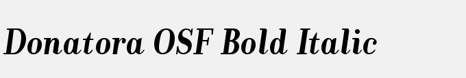 Donatora OSF Bold Italic