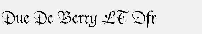 Duc De Berry LT Dfr
