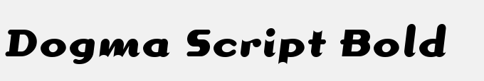 Dogma Script Bold