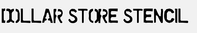 Dollar Store Stencil