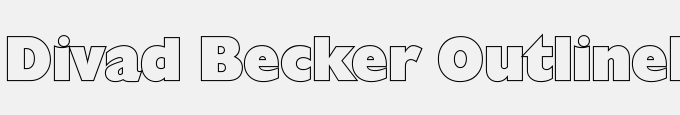 Divad Becker Outline-Bold