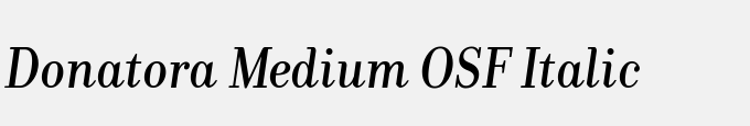 Donatora Medium OSF Italic