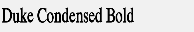 Duke Condensed Bold