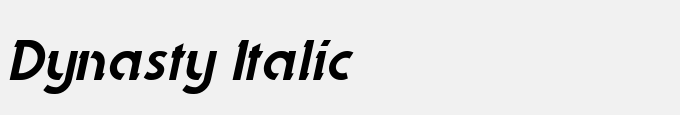 Dynasty Italic