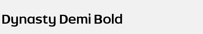 Dynasty Demi Bold