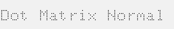 Dot Matrix Normal