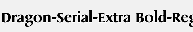 Dragon-Serial-Extra Bold-Regular