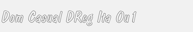 Dom Casual DReg Ita Ou1