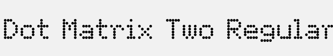 Dot Matrix-Two Regular