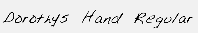 Dorothys Hand Regular