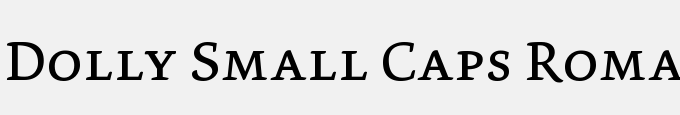Dolly Small Caps Roman
