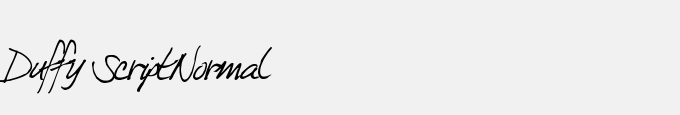 Duffy Script-Normal