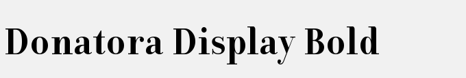 Donatora Display Bold