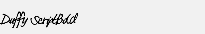 Duffy Script-Bold