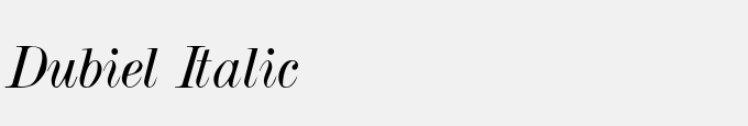 Dubiel Italic