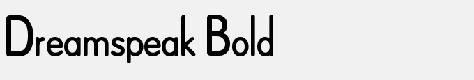 Dreamspeak Bold