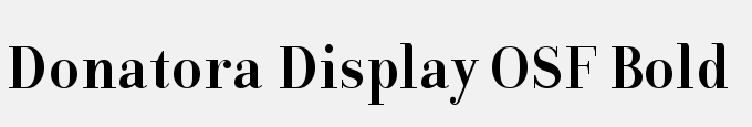 Donatora Display OSF Bold