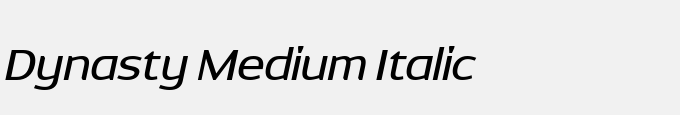 Dynasty Medium Italic