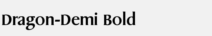 Dragon-Demi Bold