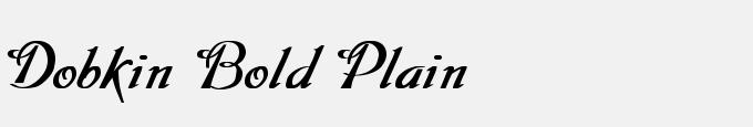 Dobkin Bold Plain