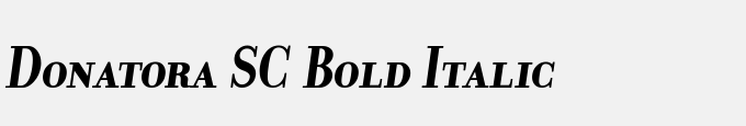 Donatora SC Bold Italic