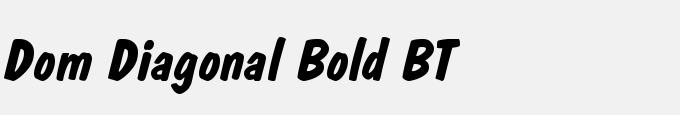 Dom Diagonal Bold BT