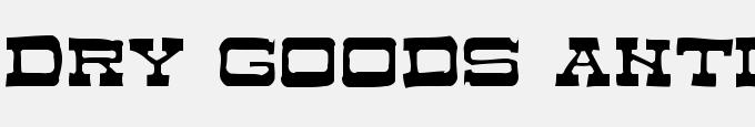 Dry Goods Antique JL