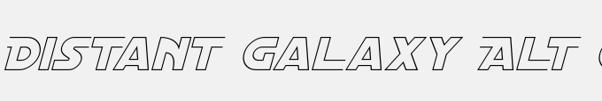 Distant Galaxy Alt Outline Italic