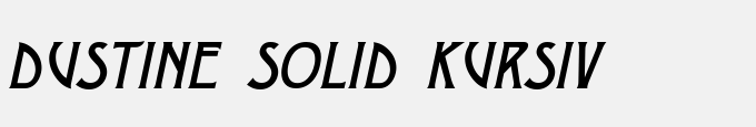 Dustine Solid Kursiv