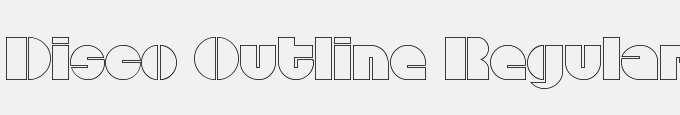 Disco Outline Regular
