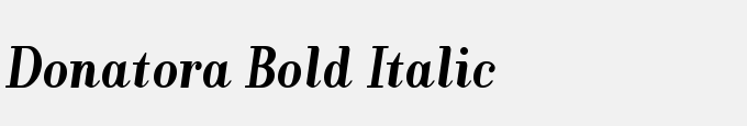 Donatora Bold Italic