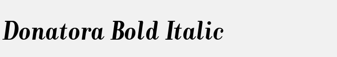 Donatora Bold Italic
