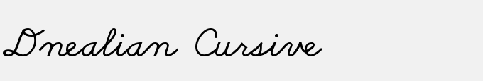 Dnealian Cursive