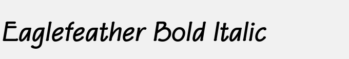 Eaglefeather-Bold Italic