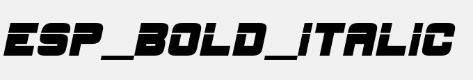 ESP_Bold_Italic