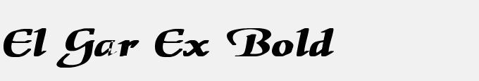 El Gar Ex Bold