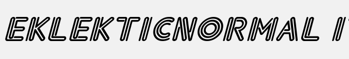Eklektic-Normal Italic