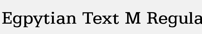 Egpytian Text M Regular