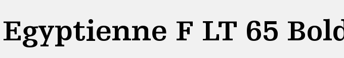 Egyptienne F LT 65 Bold