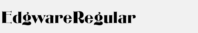 Edgware-Regular
