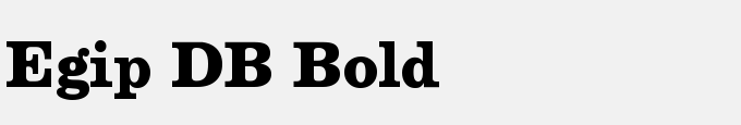 Egip DB Bold