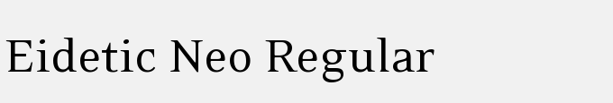 Eidetic Neo Regular